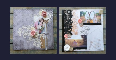 Scrapbooking with The Blanc Canvas products