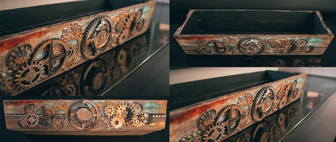 Steampunk Wooden Box