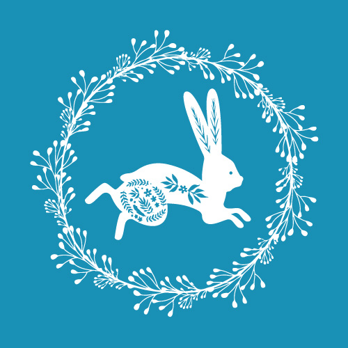 Big Bunny Rabbit Mesh Stencil The Blanc Canvas
